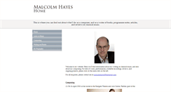 Desktop Screenshot of malcolmhayes.co.uk
